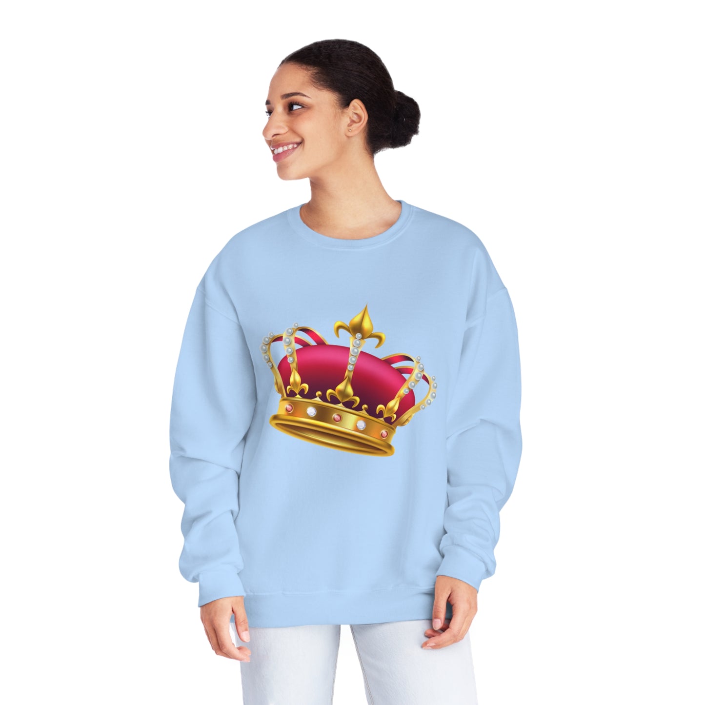 Unisex NuBlend® Crewneck Sweatshirt - British Royal Crown Design