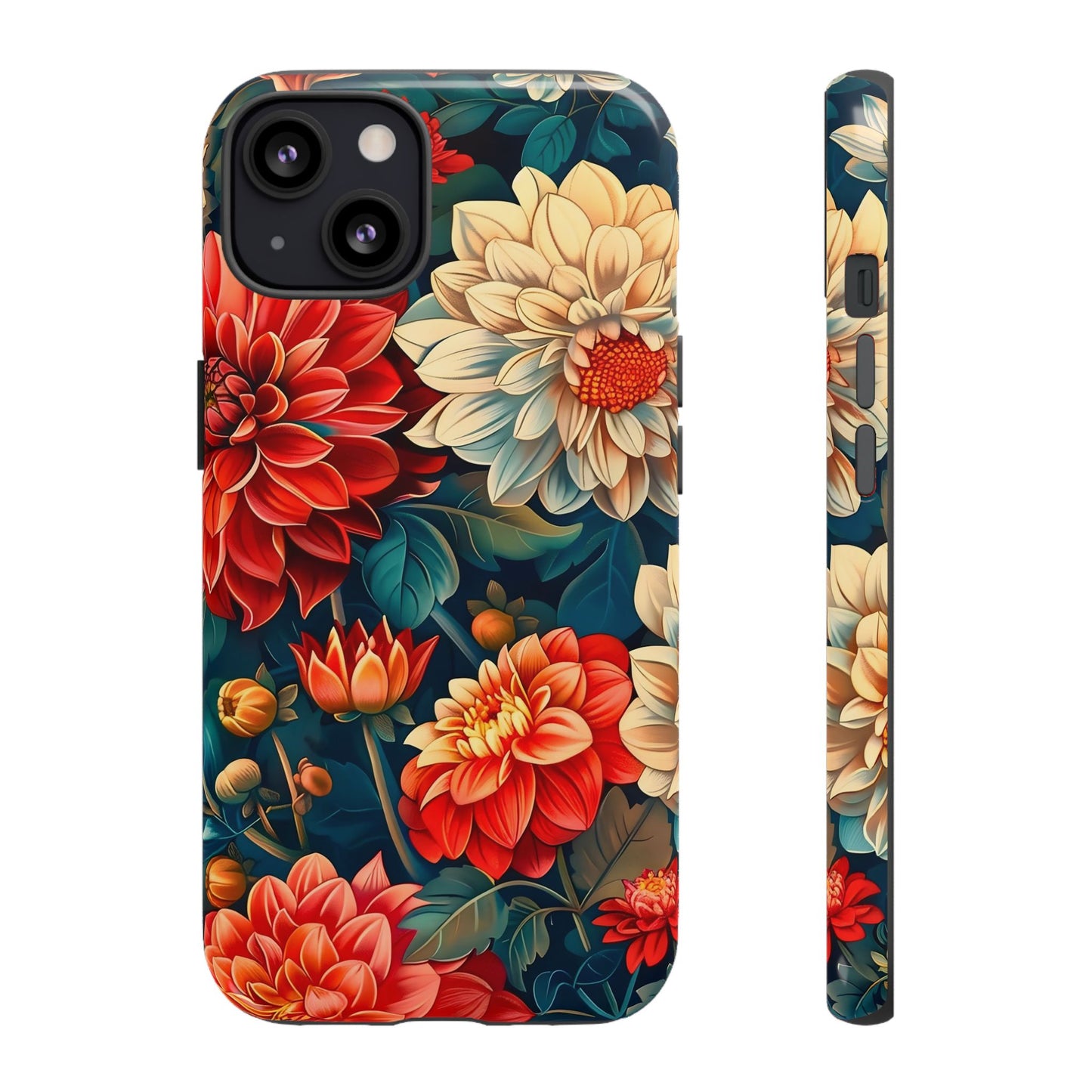 Floral Phone Case - Vibrant Tough Cases, Stylish Floral Cell Phone Cover, Gift for Her, Trendy Phone Accessory, Flower Design