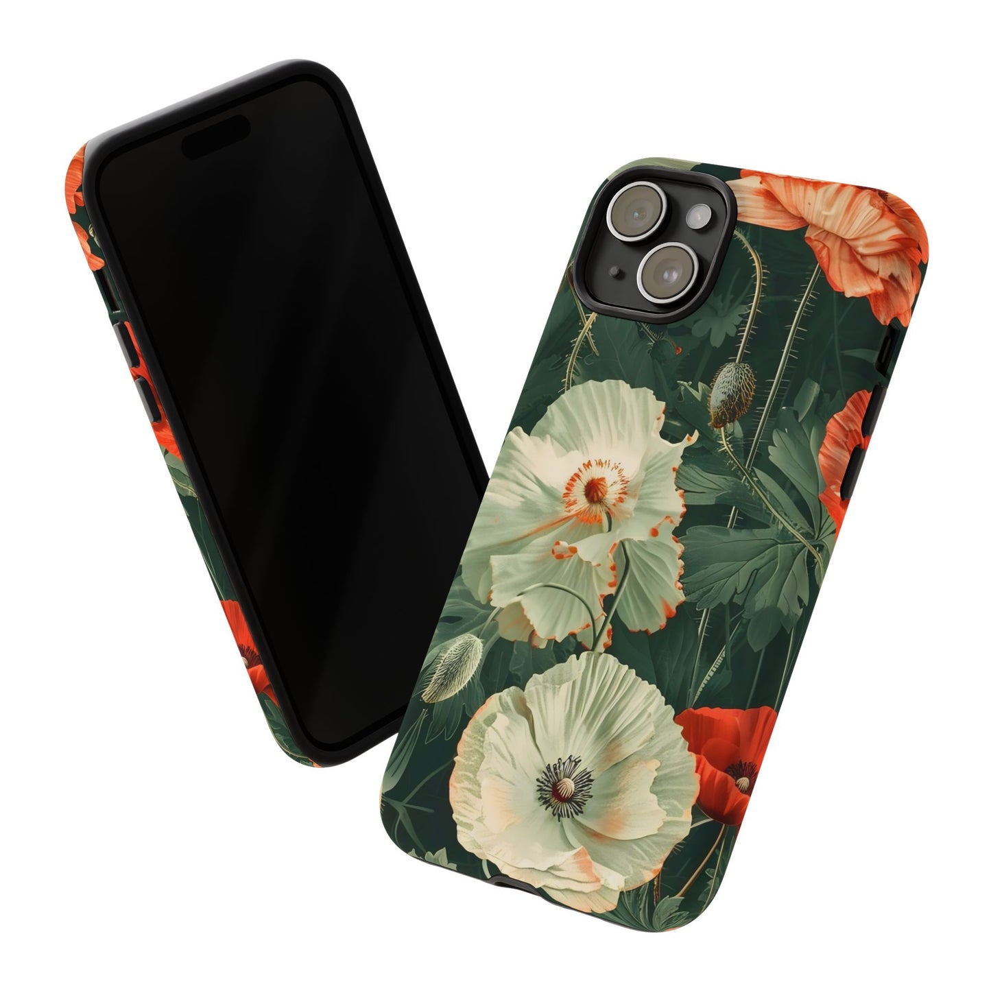 Floral Phone Case - Tough Cases, Botanical Design, Gift for Friends, Trendy Mobile Cover, Personalized Phone Accessory