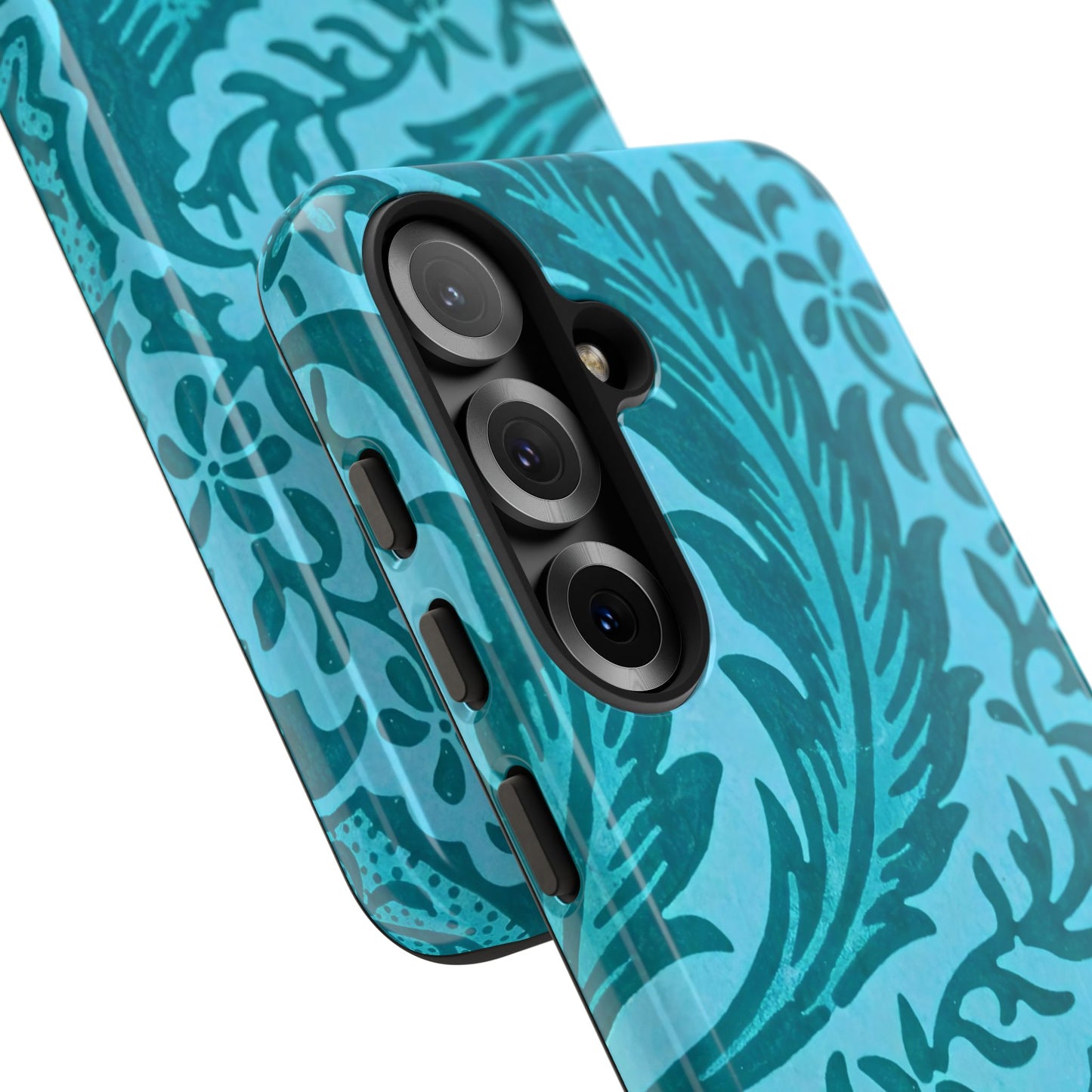 Protective Phone Case with Elegant Teal Design, Tough Cases, Floral Phone Cover, Stylish Smartphone Protection, Gifts for Her, Trendy [...]