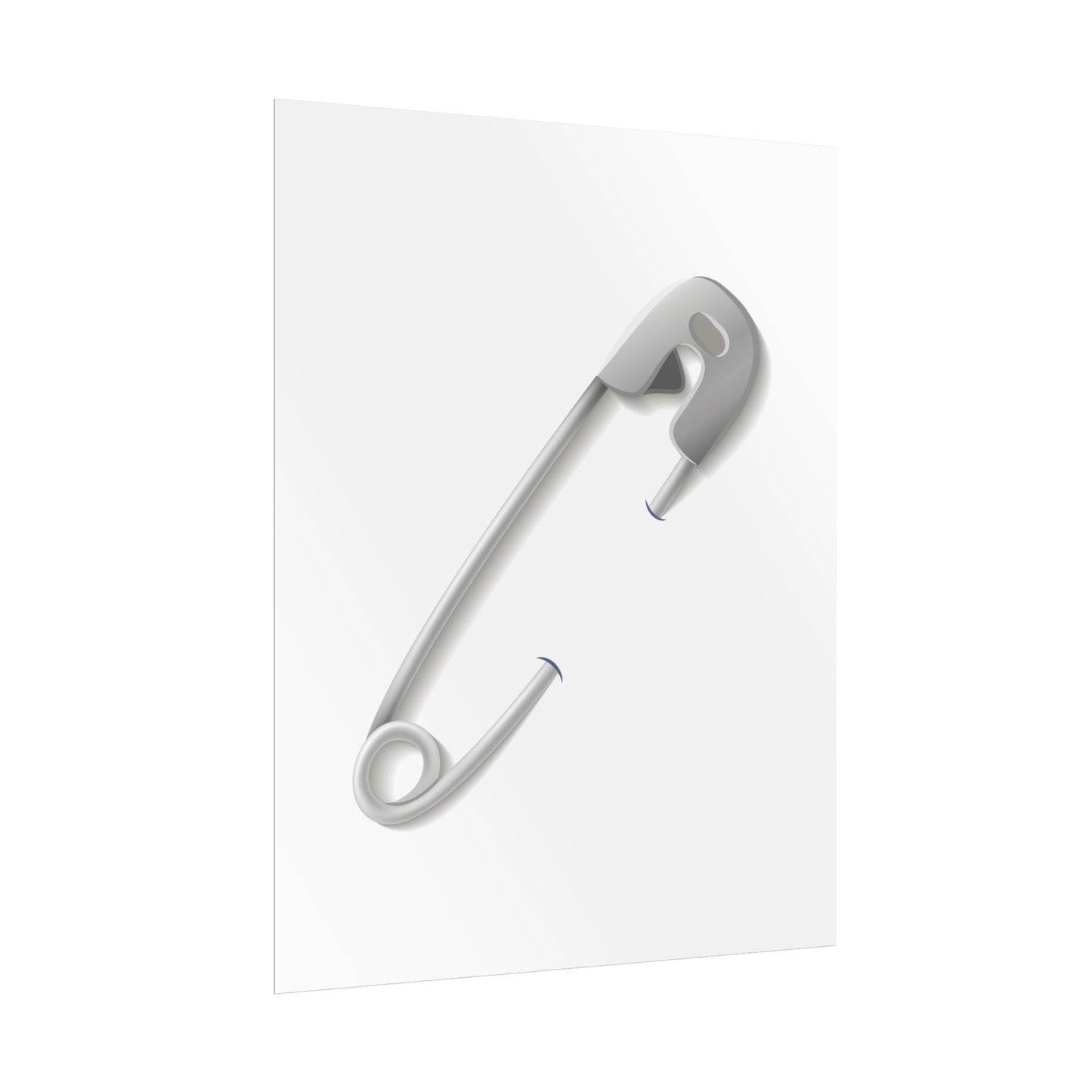 Minimalist Safety Pin Wall Art, Modern Decor, Unique Gift, Home Aesthetic, Art Print, Rolled Poster, Contemporary Interior Design