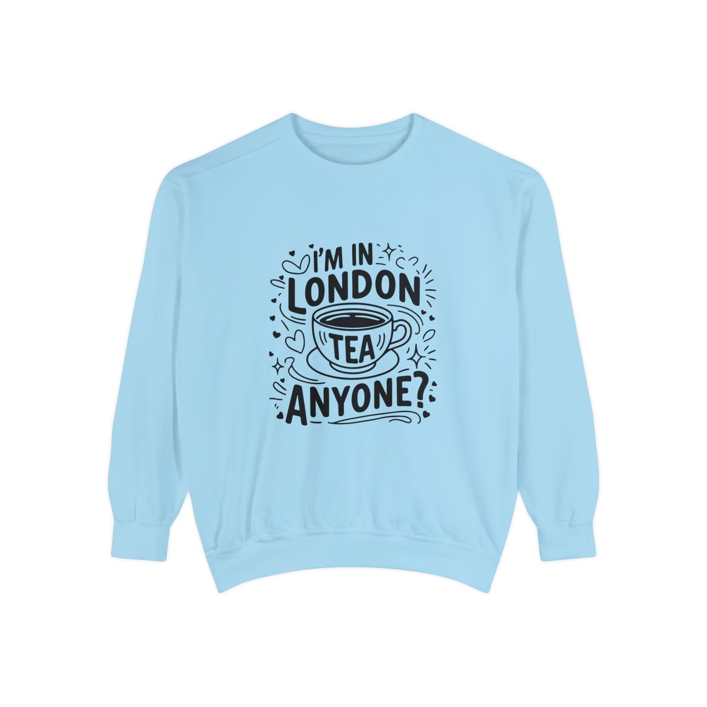Unisex Garment-Dyed Sweatshirt Durable - London's Tea