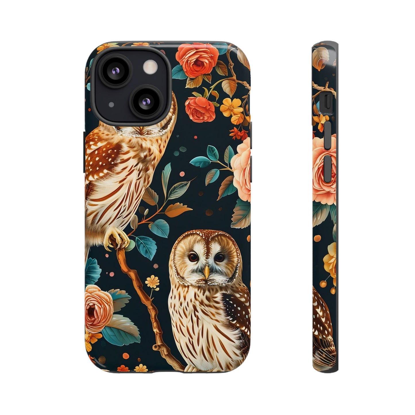 Owl Phone Case with Floral Design, Tough Phone Cover for Nature Lovers, Gift for Bird Enthusiasts, Stylish Protection for Smartphones, [...]