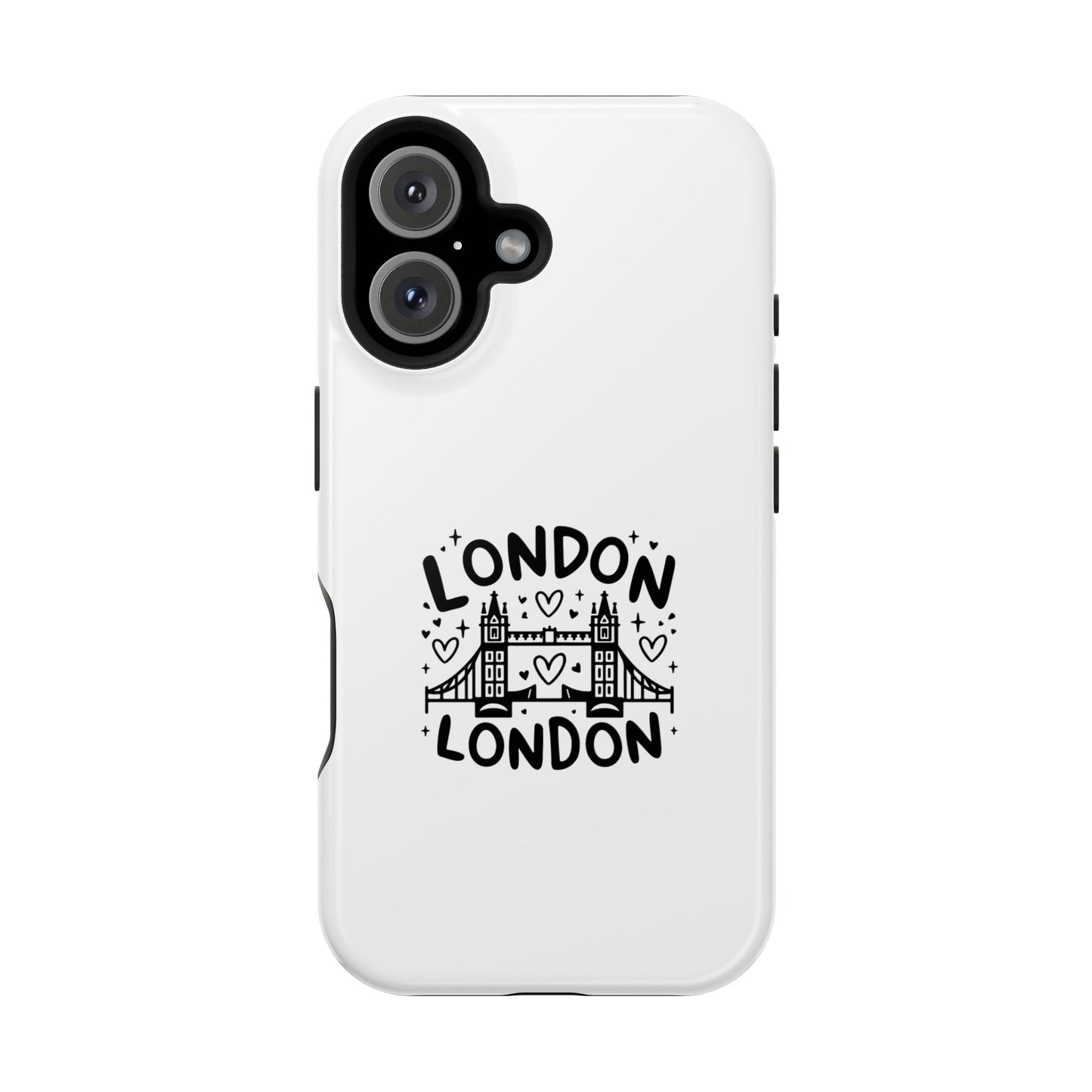 London-Themed Magnetic Phone Case, Cute Phone Cover, Trendy Gift for Travelers, City Lovers, Unique Accessory for iPhone
