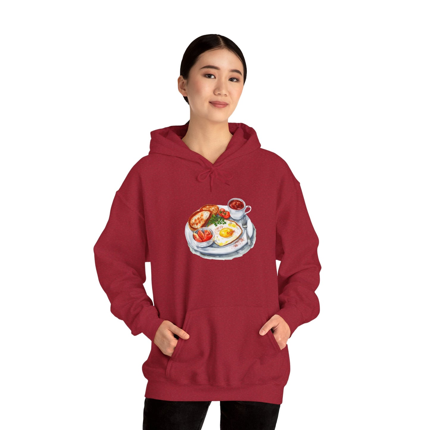 Unisex Heavy Blend™ Hooded Sweatshirt - Dine Like a Monarch - Classic Royal Dishes of Britain