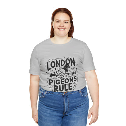 Unisex Jersey Short Sleeve Tee - London where Pigeons Rule