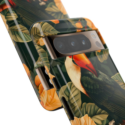 Tropical Toucan Phone Case, Exotic Bird Cover, Nature Lover Gift, Eco-Friendly Design, Customizable Tech Accessory