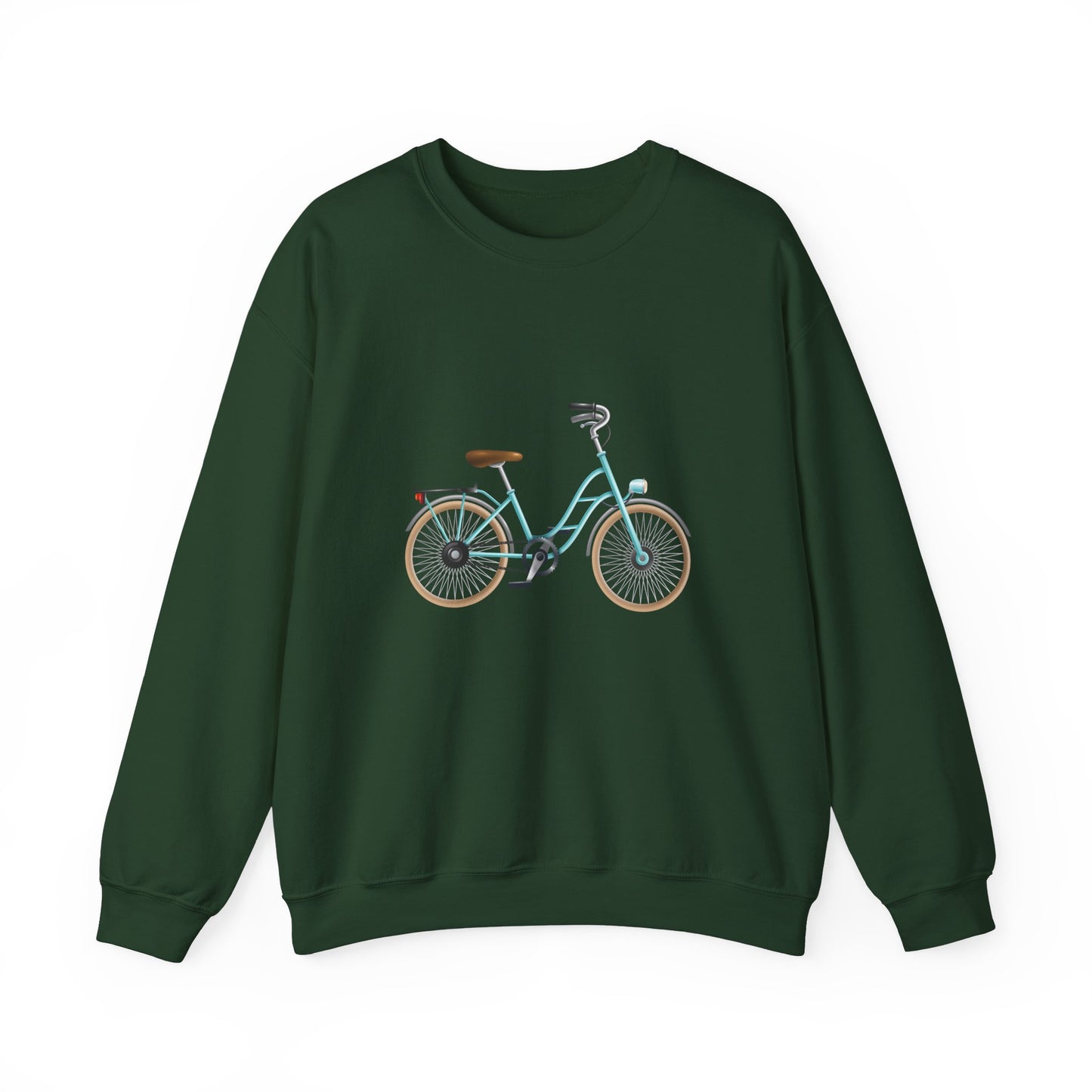 Unisex Heavy Blend™ Crewneck Sweatshirt Adorable - London's Style Classic Bicycle