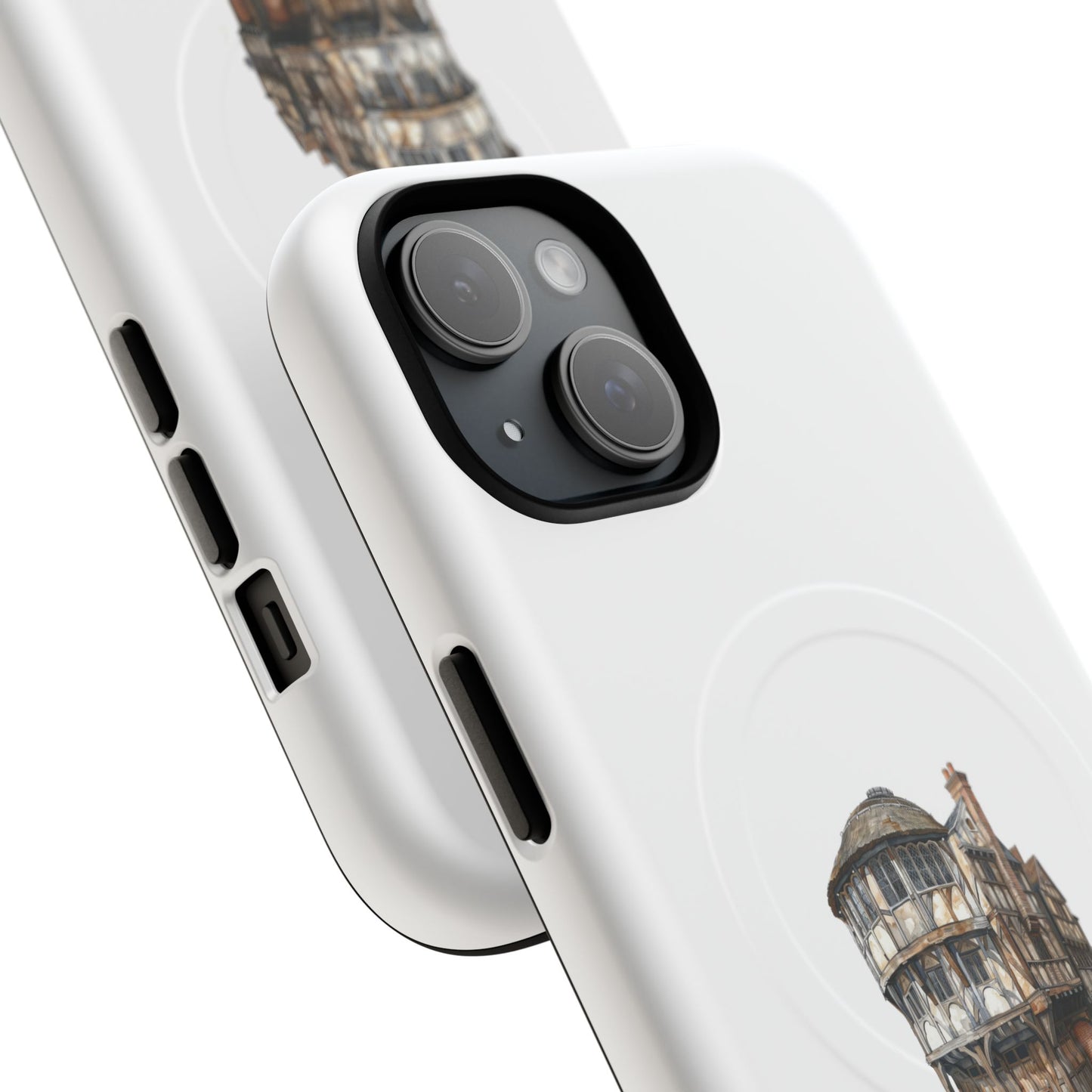 Durable Magnetic Phone Cases with Vintage Architecture Design, Personalized Phone Protection, Unique Gift for Travelers, Stylish Tech [...]