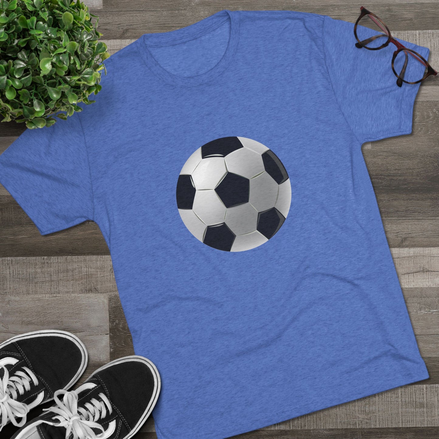 Dynamic Football Design - Sports Passion and Energy Unisex Tri-Blend Crew Tee