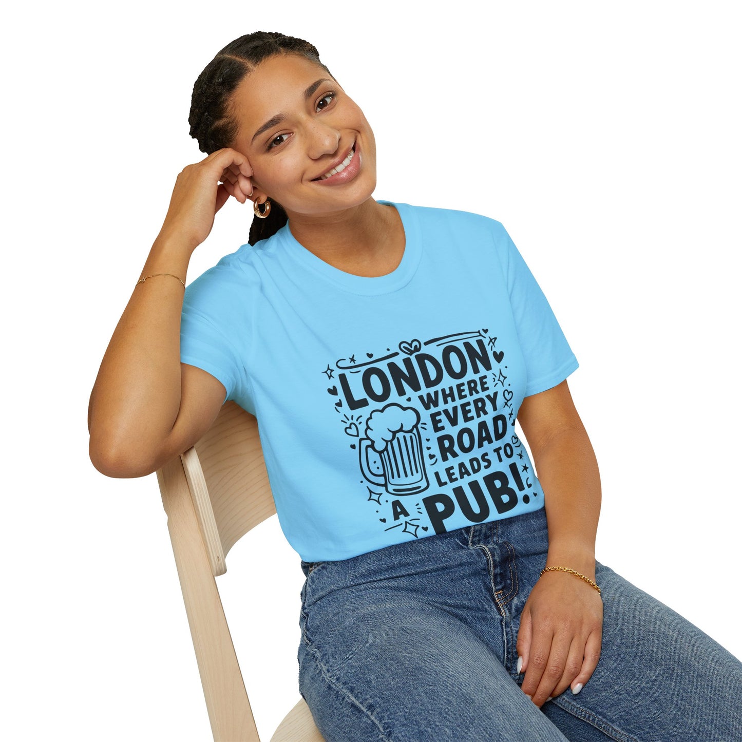 Unisex Softstyle T-Shirt - London's Pub Leading Road