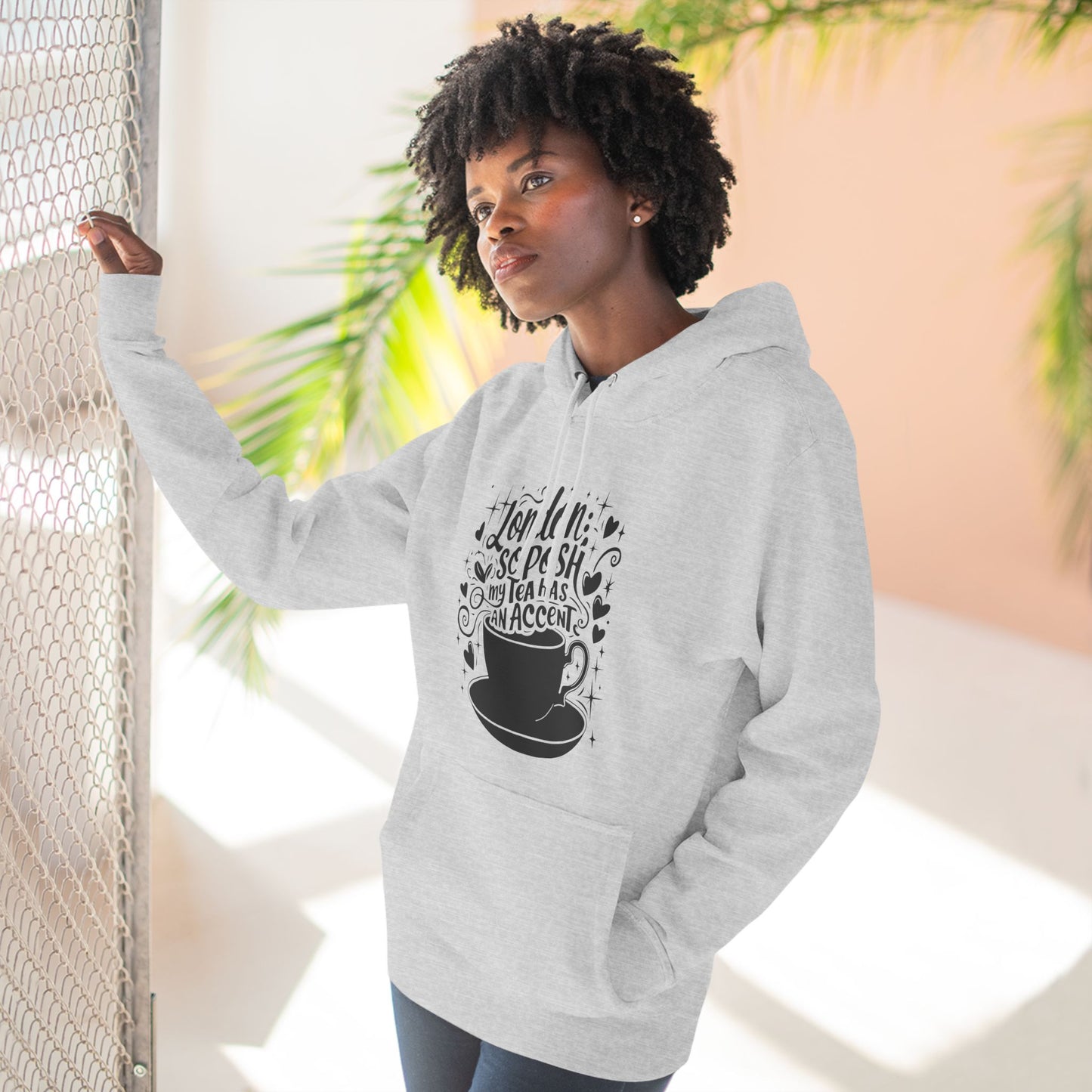 Three-Panel Fleece Hoodie - London's Relaxing Tea