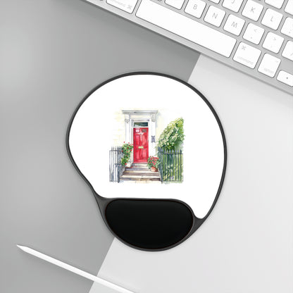 Charming Art Mouse Pad with Wrist Rest | Cute Desk Accessories, Office Decor, Gift for Home Office, Ergonomic Mousepad