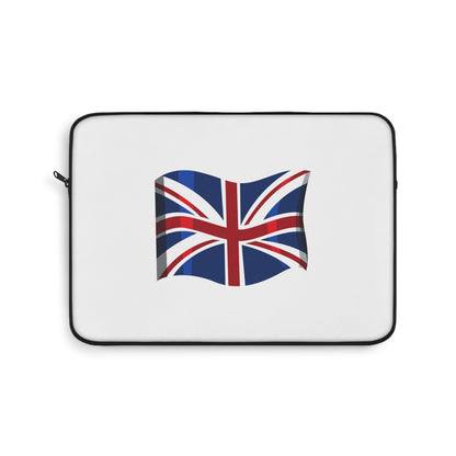 Laptop Sleeve with British Flag Design | Stylish Computer Case for Travelers, Gift for UK Lovers, Office Accessory, Unique Tech Case