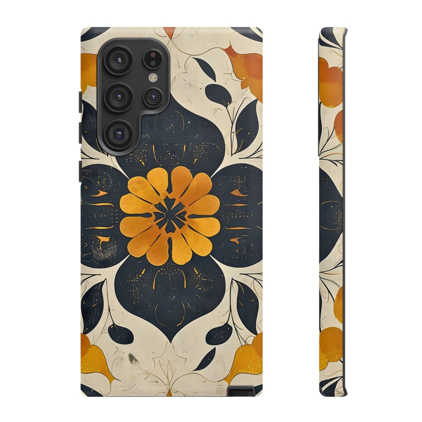 Floral Phone Case - Tough Cases, Botanical iPhone Cover, Vintage Flower Design, Durable Smartphone Protection, Unique Gift Idea