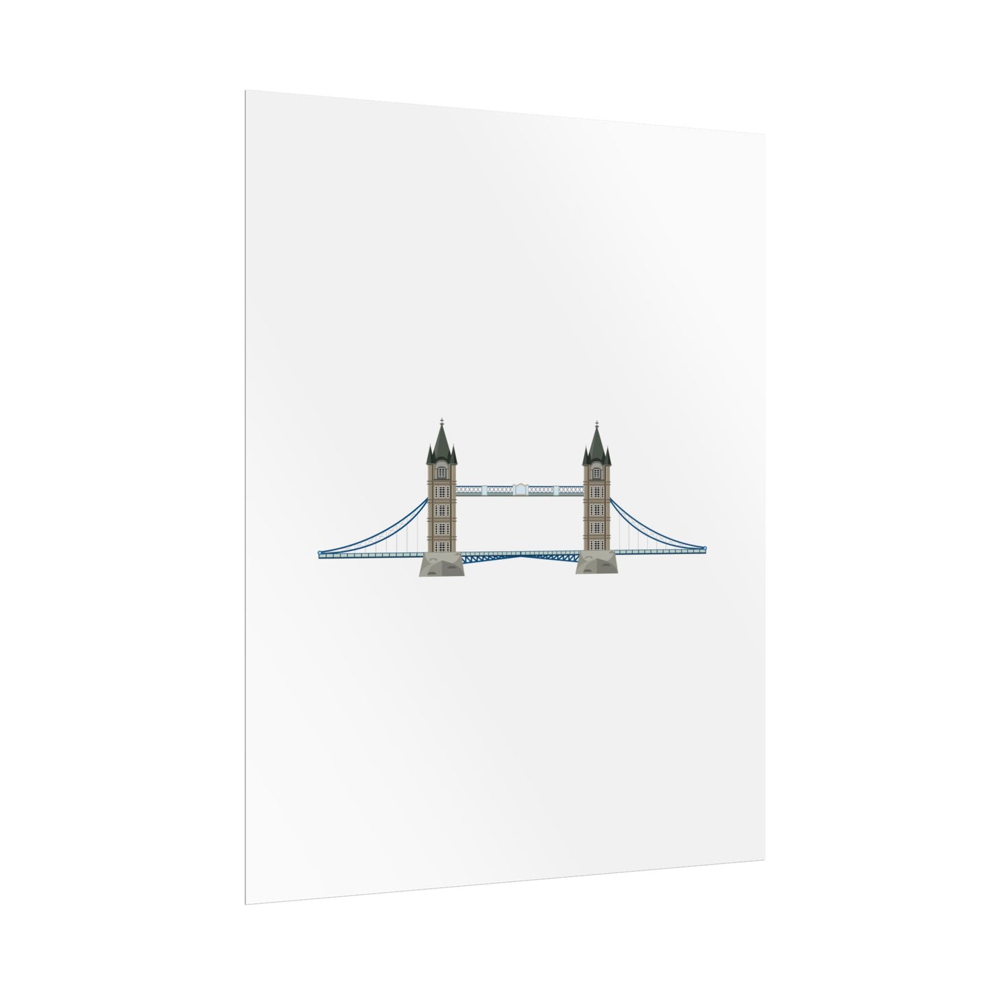 Tower Bridge Rolled Poster, London City Decor, Wall Art, Gift for Travelers, Home Aesthetic, UK Wall Art