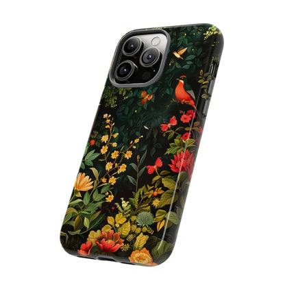 Floral Tough Phone Case, Nature-Inspired Design, Ideal for Garden Lovers, Gift for Birthdays, Christmas, Eco-Friendly Accessory