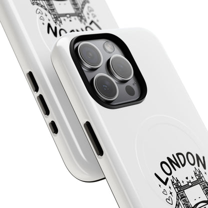 London Vacation Magnetic Case, Unique Phone Cover for Travelers, London Souvenir, Gift for Tourists, Stylish Phone Accessory