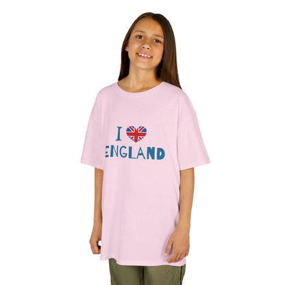 I Love England Kids Tee - Fun Cotton Shirt for Young Explorers