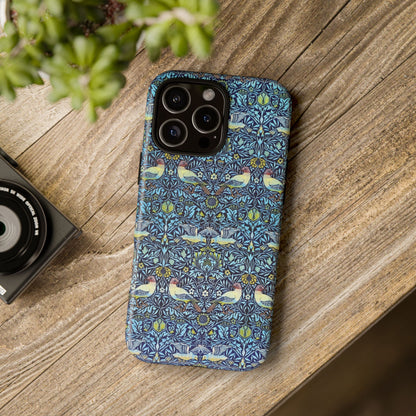 Bird and Floral Pattern Phone Case, Tough Cases, Gift for Nature Lovers, Eco-friendly, Custom Phone Accessories, All-Occasion