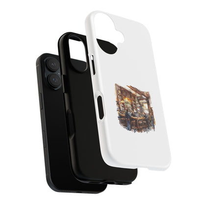 Artistic Phone Case - Cozy Bar Scene Design