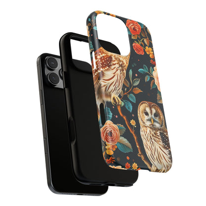 Owl Phone Case with Floral Design, Tough Phone Cover for Nature Lovers, Gift for Bird Enthusiasts, Stylish Protection for Smartphones, [...]