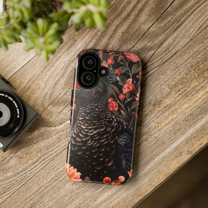 Tough Cases: Floral Design Phone Case, Stylish Protection for Your Phone, Unique Gift for Bird Lovers, Vibrant Floral Art, [...]
