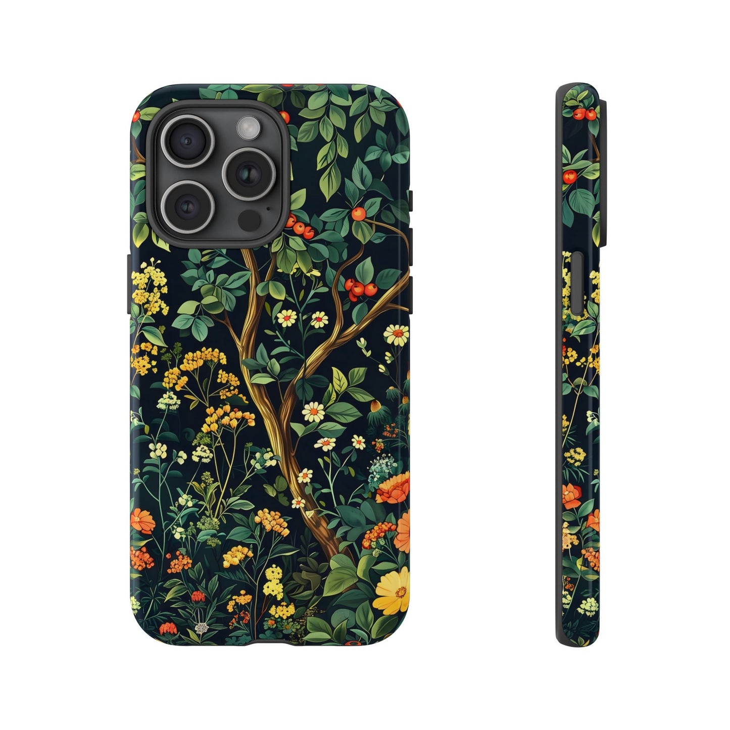 Floral Phone Case - Tough Cases, Colorful Nature Design, Gift for Flower Lovers, Phone Accessory, Unique Cell Phone Cover