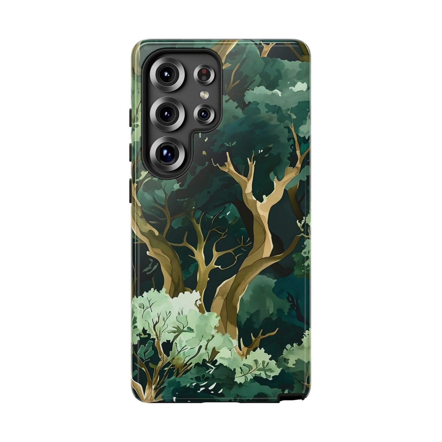 Forest Green Phone Case, Nature-Inspired Tough Cases, Eco-Friendly Gift, Outdoor Lover Accessory, Unique Phone Cover
