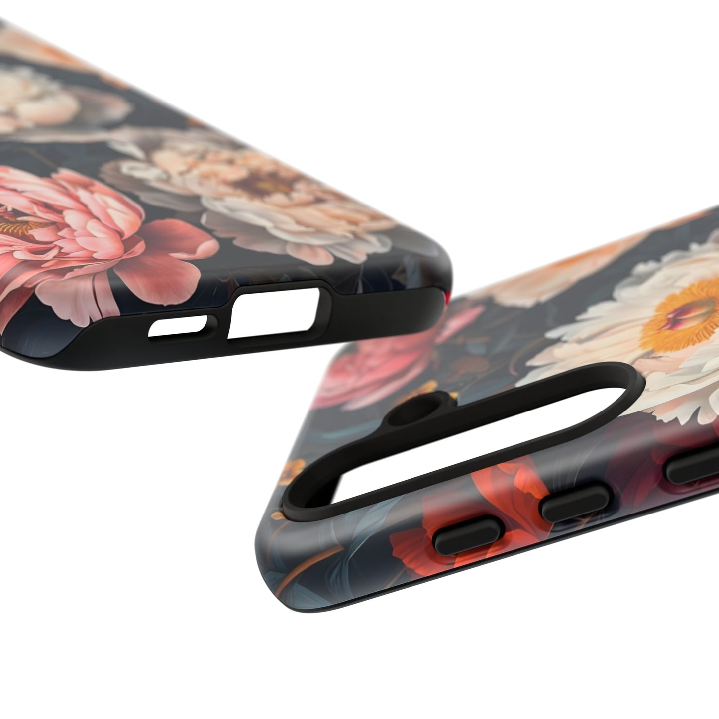 Floral Phone Case, Tough Phone Cover, Flower Design, Unique Gift for Her, Trendy Accessory, Spring Decor