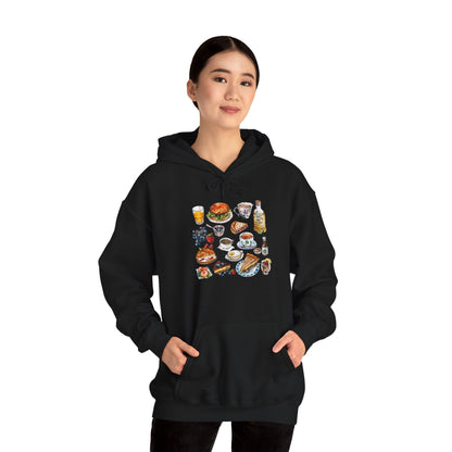 Unisex Heavy Blend™ Hooded Sweatshirt - Nostalgic England - Vintage Symbols & Icons