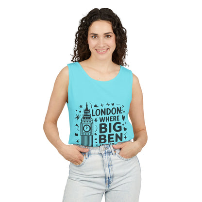 Unisex Garment-Dyed Tank Top - London's Dream
