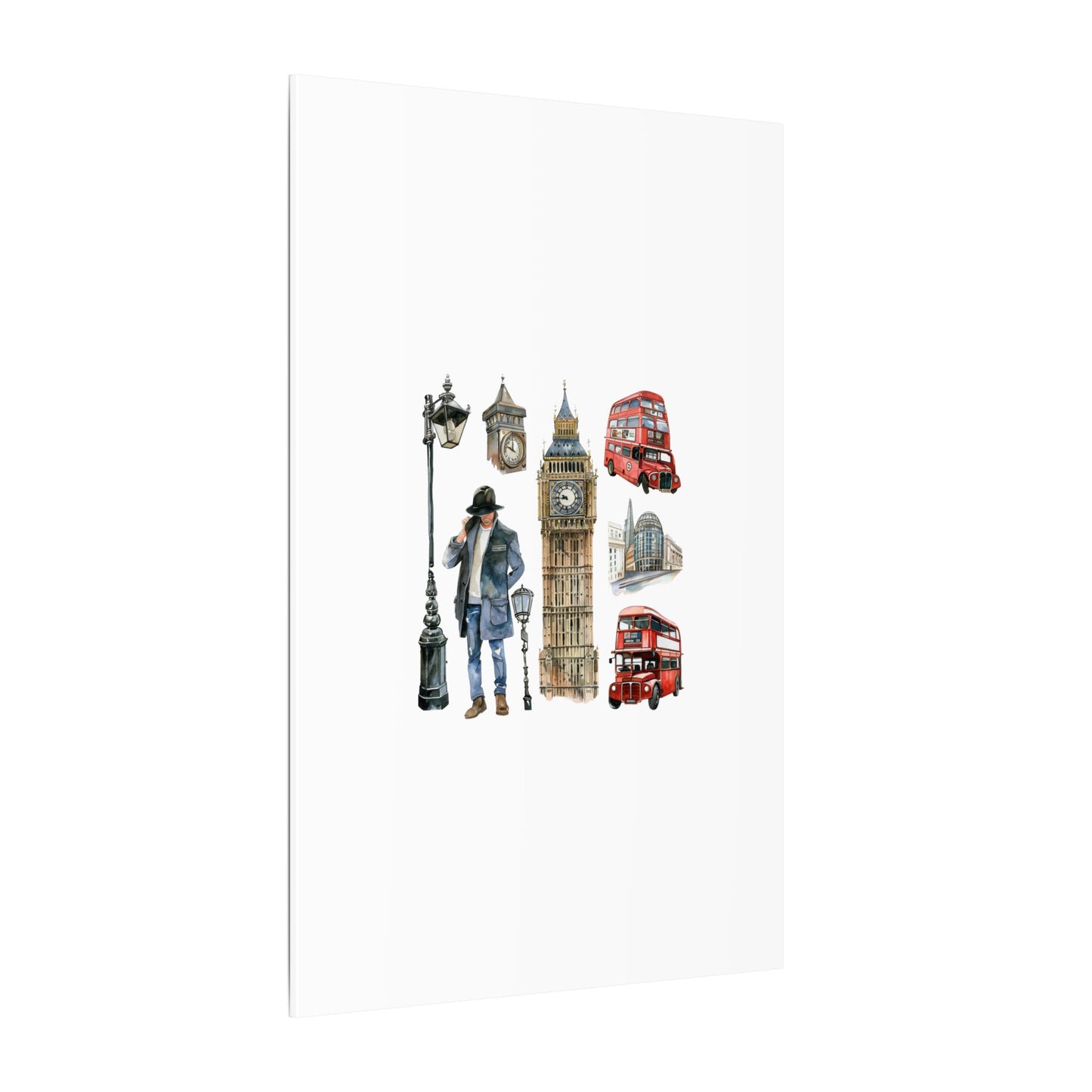 Canvas Art Print, London Skyline, Home Decor, Wall Art, Gift Idea, Travel Memories, Modern Wall Art