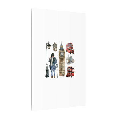 Canvas Art Print, London Skyline, Home Decor, Wall Art, Gift Idea, Travel Memories, Modern Wall Art