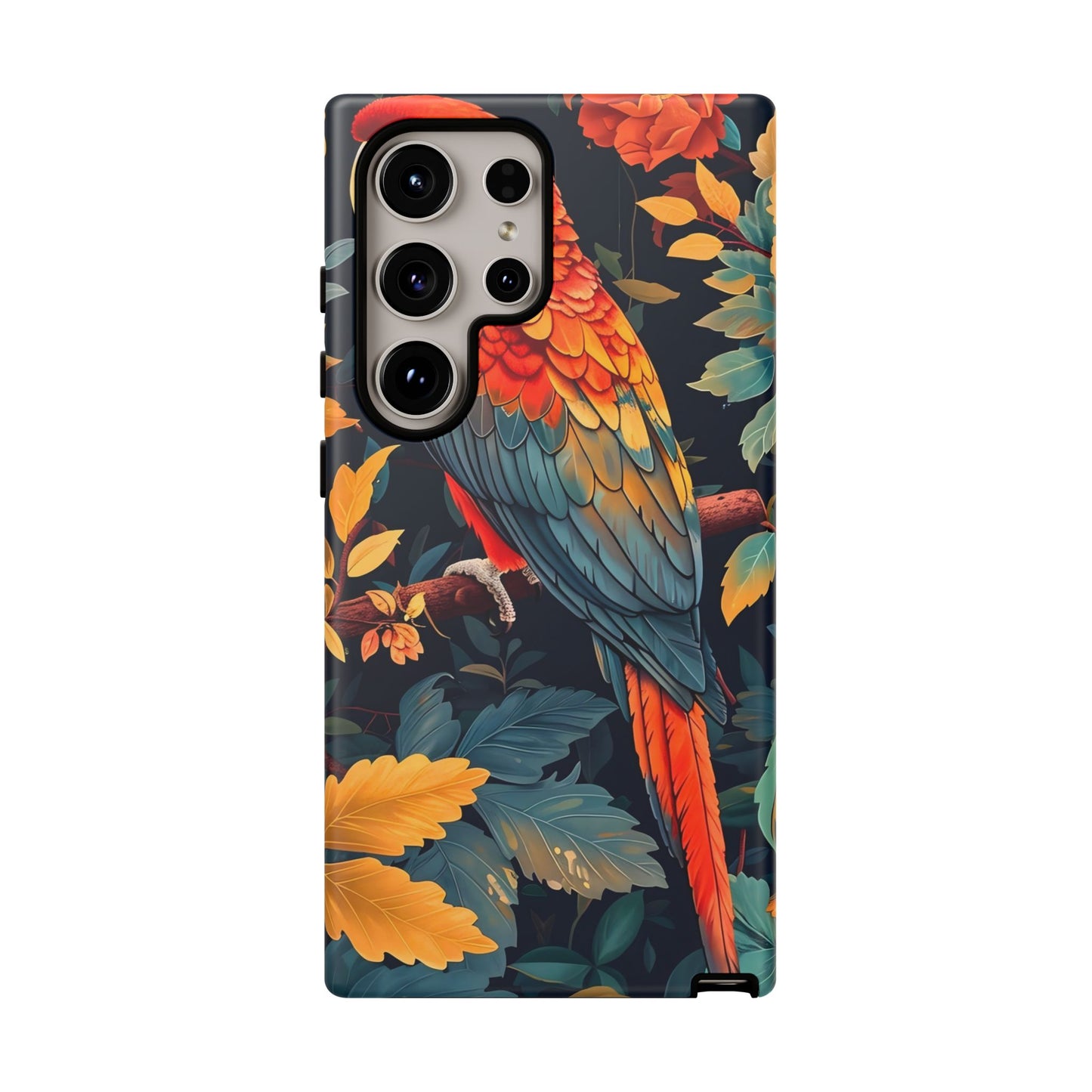 Vibrant Parrot Phone Case - Tough, Stylish, Nature-Inspired, Tropical, Wildlife, Perfect Gift, Summer Vibes