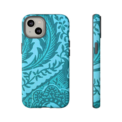 Protective Phone Case with Elegant Teal Design, Tough Cases, Floral Phone Cover, Stylish Smartphone Protection, Gifts for Her, Trendy [...]
