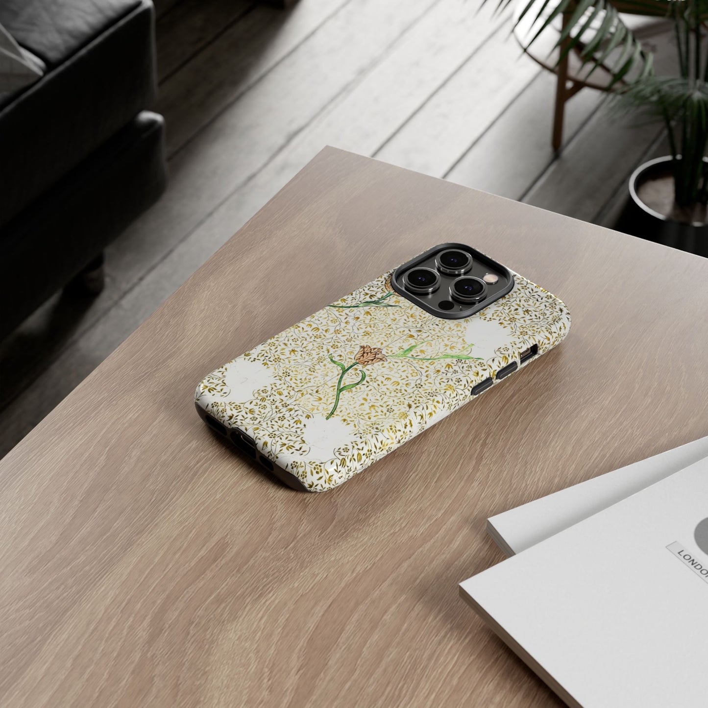 Elegant Floral Phone Case, Tough Cases for iPhone, Stylish Smartphone Cover, Protection with Floral Art, Unique Gift for Her