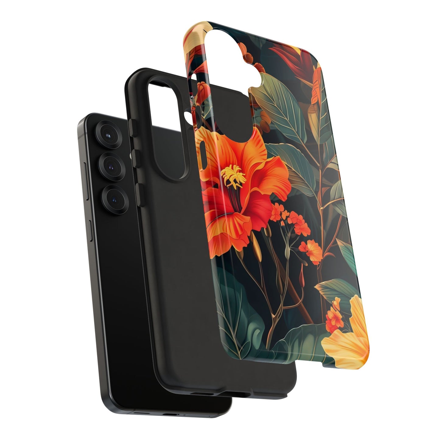 Tough Floral Phone Case | Tropical Vibe, Gift for Nature Lovers, Summer Beach Accessory, Floral Pattern, Trendy Phone Accessories