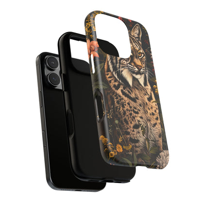 Wildlife Phone Case with Lynx Design, Tough Cases, Animal Lovers Gift, Nature Inspired Accessories, Unique Tech Protection