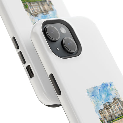 Artistic Magnetic Phone Case, Custom Tough Case, Unique Phone Cover, Gift for Travelers, Landscape Design, Protective Case