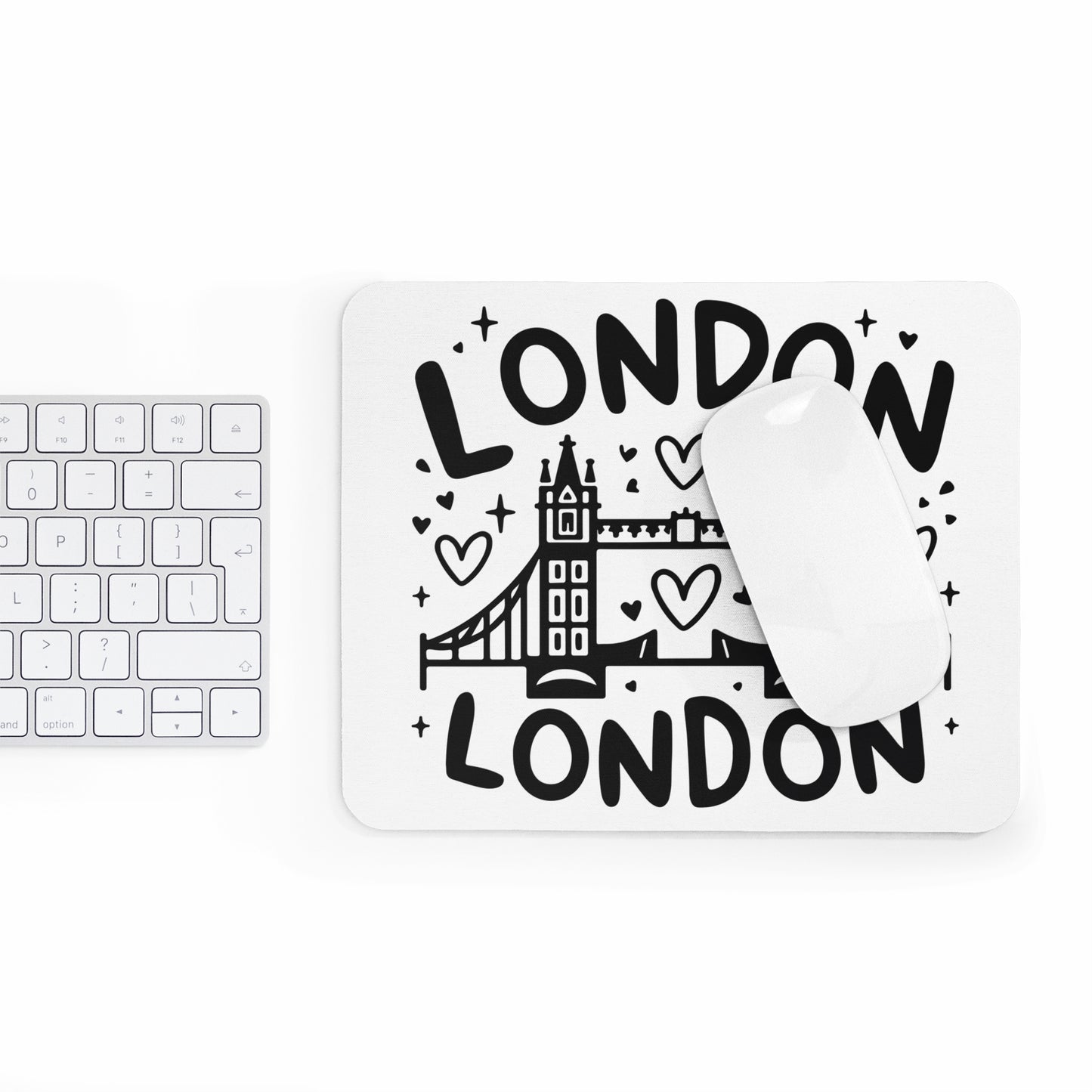 London-Inspired Mouse Pad, Cute Desk Accessory, Gift for Travelers, Home Office Decor, Fun Office Supplies, Unique Gifts