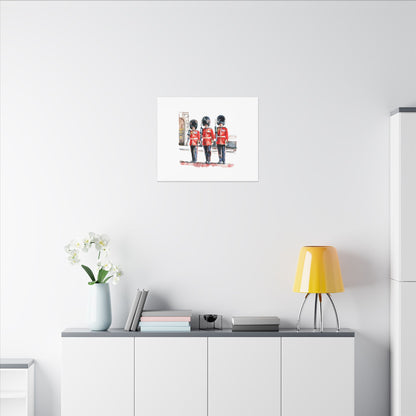 Royal Guards Canvas Print, British Wall Art, Home Decor, Unique Gift, London Culture