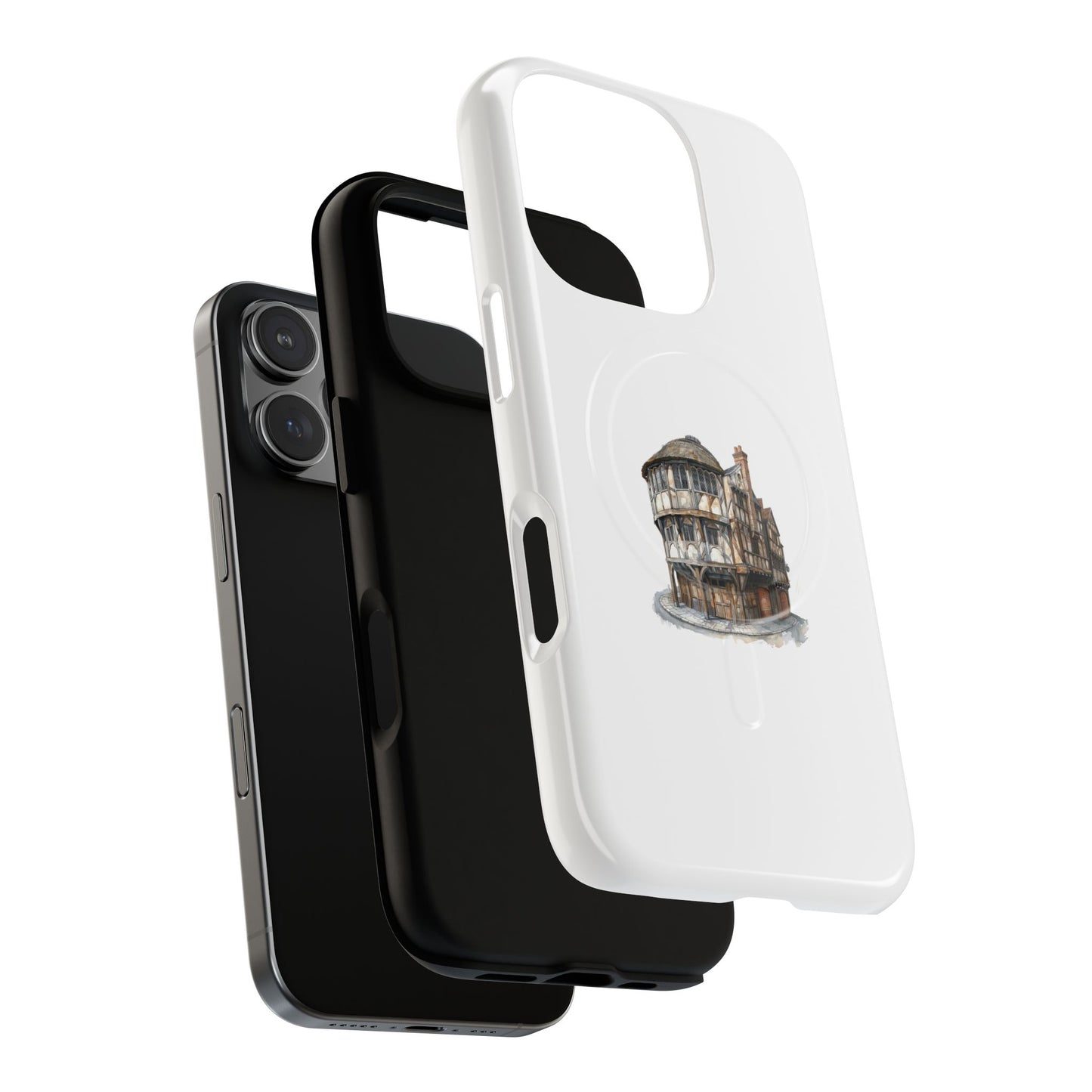 Durable Magnetic Phone Cases with Vintage Architecture Design, Personalized Phone Protection, Unique Gift for Travelers, Stylish Tech [...]