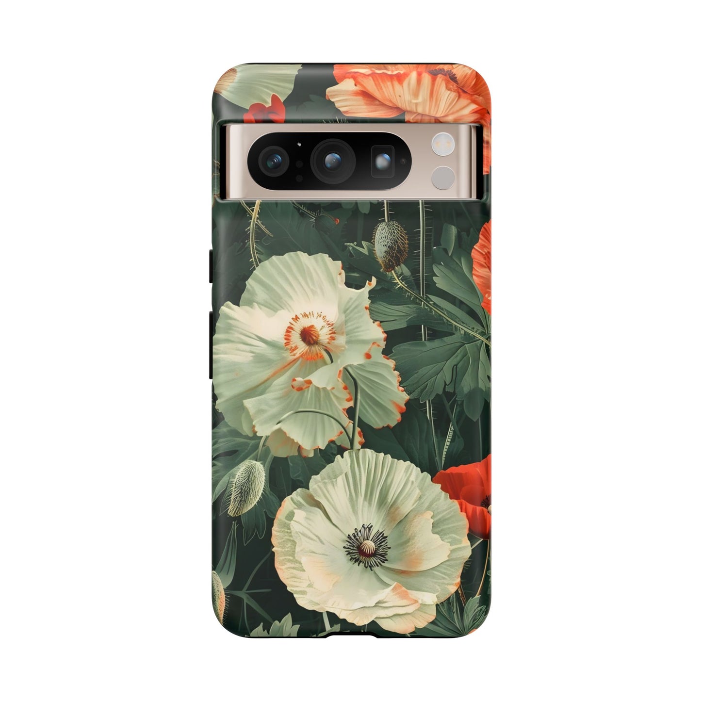 Floral Phone Case - Tough Cases, Botanical Design, Gift for Friends, Trendy Mobile Cover, Personalized Phone Accessory