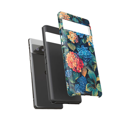 Floral Phone Case, Stylish Tough Case for Gardener Gift, Flower Lover Accessory, Pretty Floral Design, Protective Case