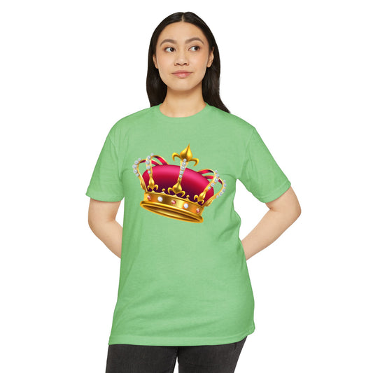 Unisex CVC Jersey T-shirt - British Royal Crown Design