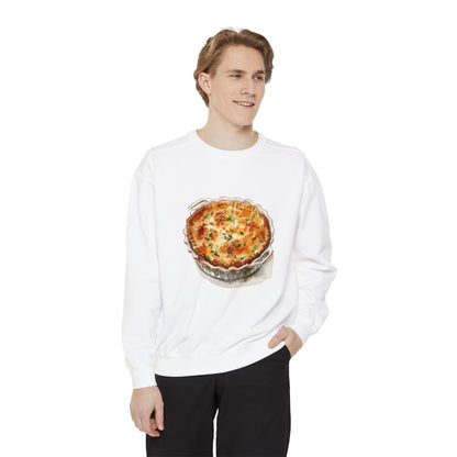 Unisex Garment-Dyed Sweatshirt - British Food Traditional Dishes and Culinary Delights