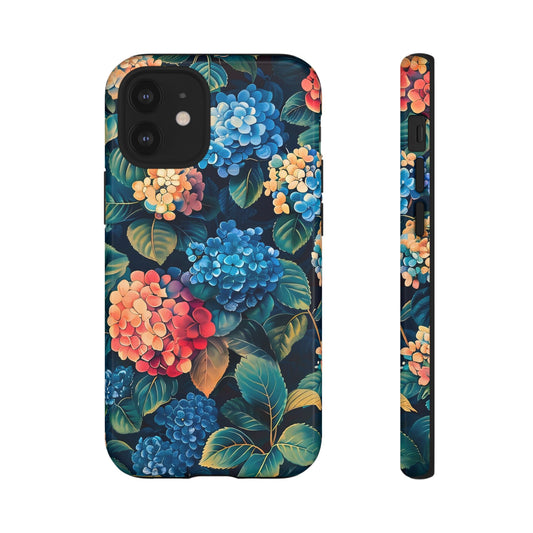 Floral Tough Phone Case, Durable Smartphone Cover, Flower Design, Gift for Her, Stylish Protection