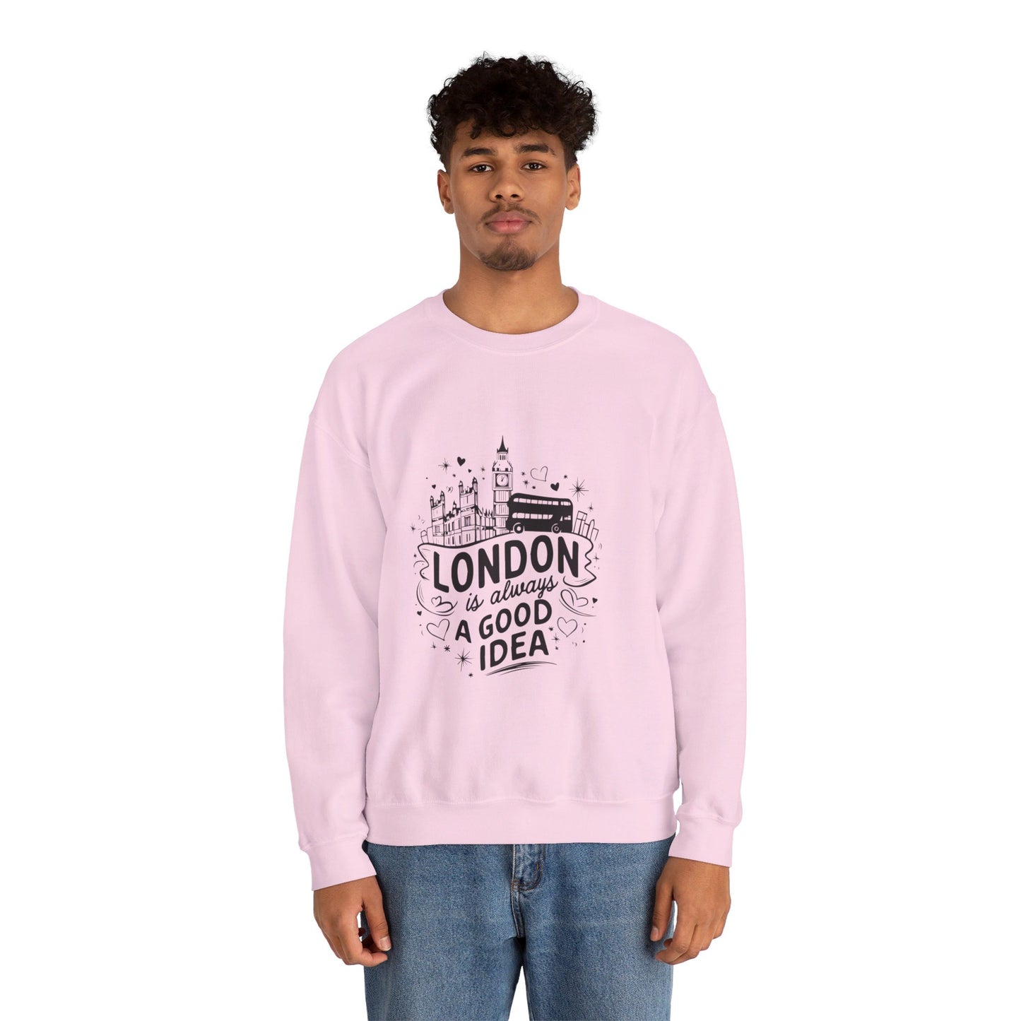 Unisex Heavy Blend™ Crewneck Sweatshirt Lightweight - London is always a best Idea