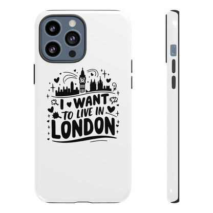 London City iPhone Case, Tough Phone Cover, Travel Gift, London Souvenir, Adventure Accessory, Wanderlust Decor